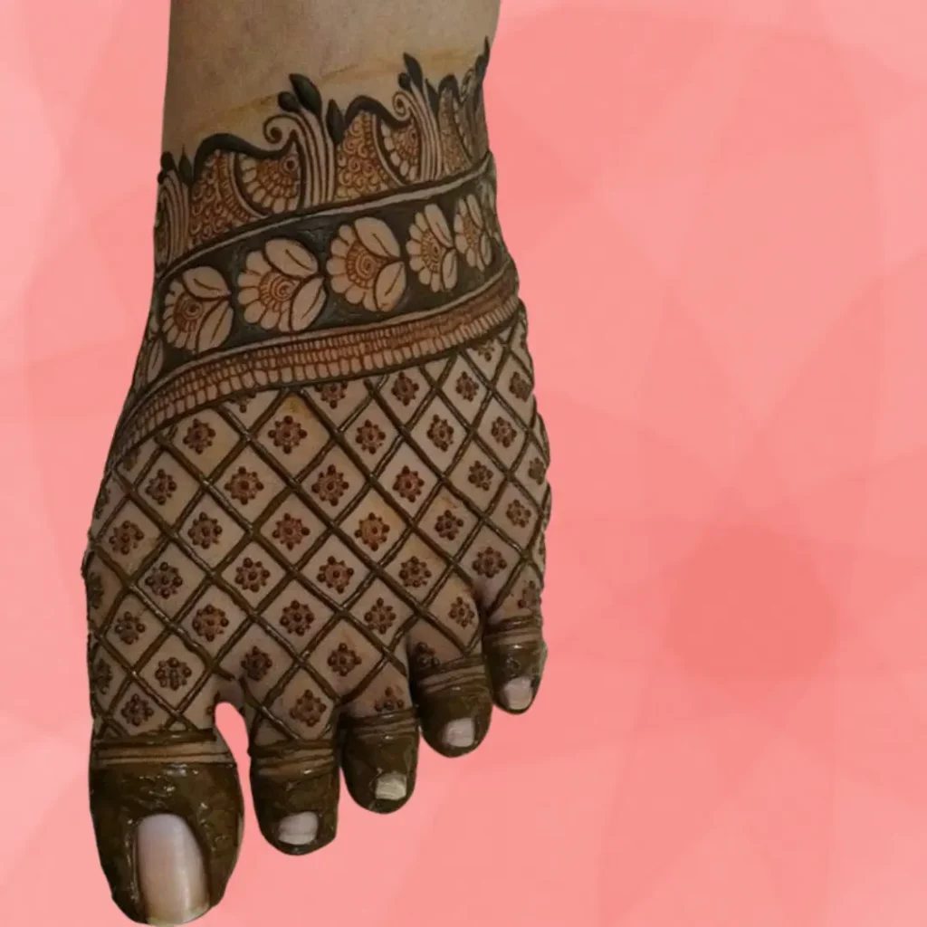 Pair Ki Mehndi Design Simple