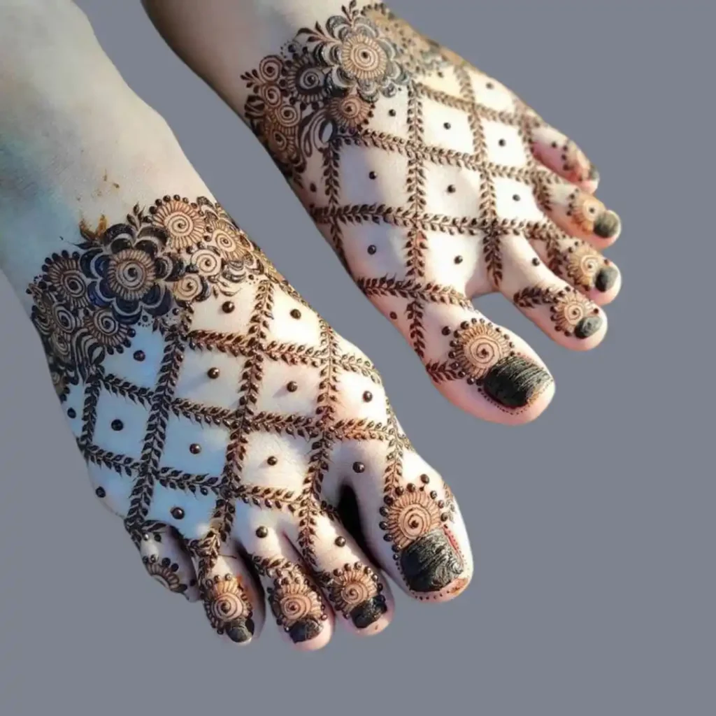 Pair Ki Mehndi Design Simple