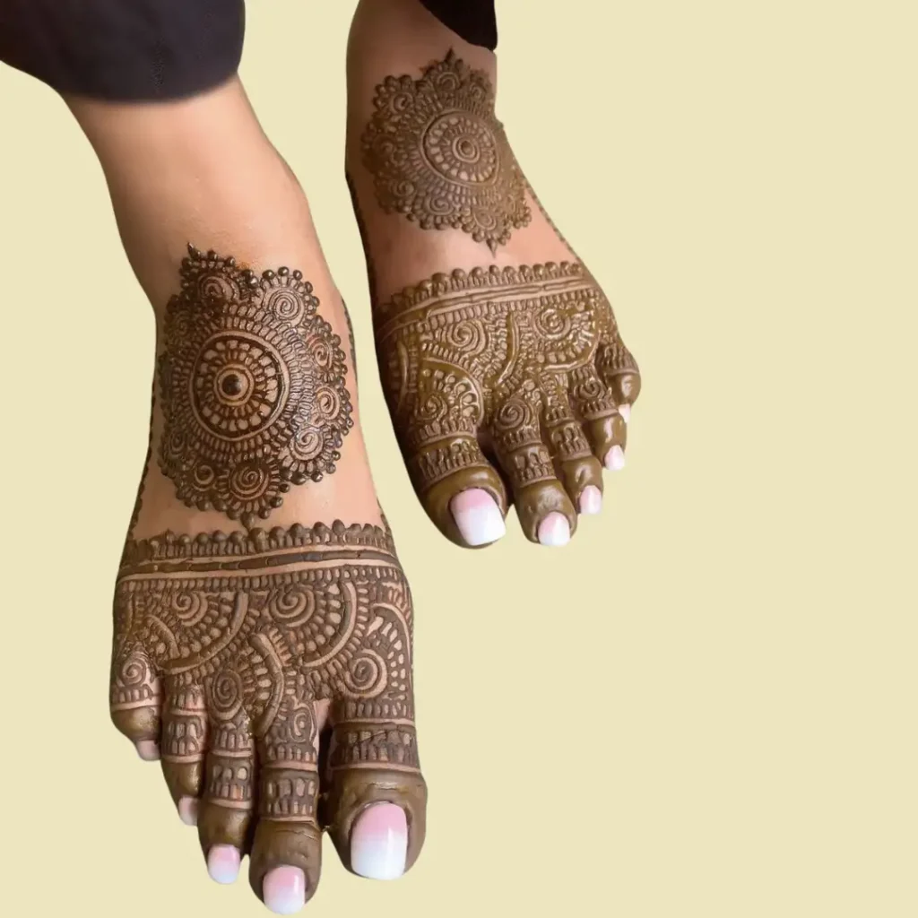 Pair Ki Mehndi Design Simple