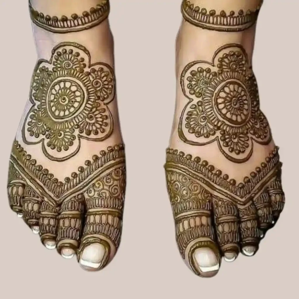 Pair Ki Mehndi Design Simple