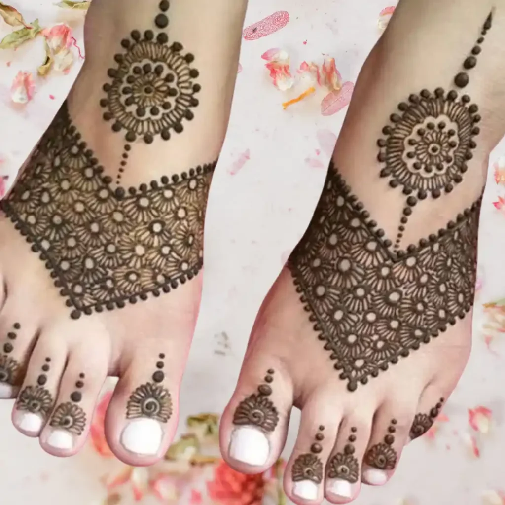 Pair Ki Mehndi Design Simple