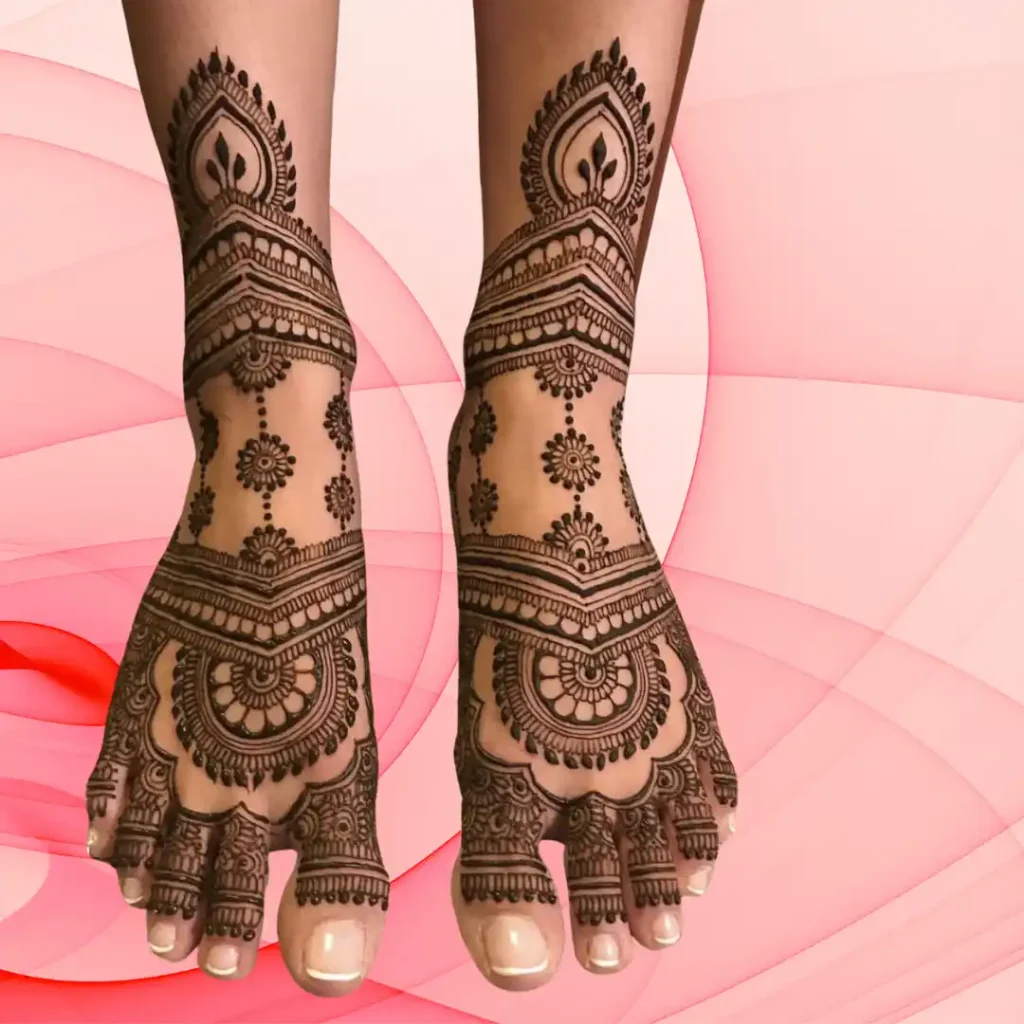 Pair Ki Mehndi Design Simple