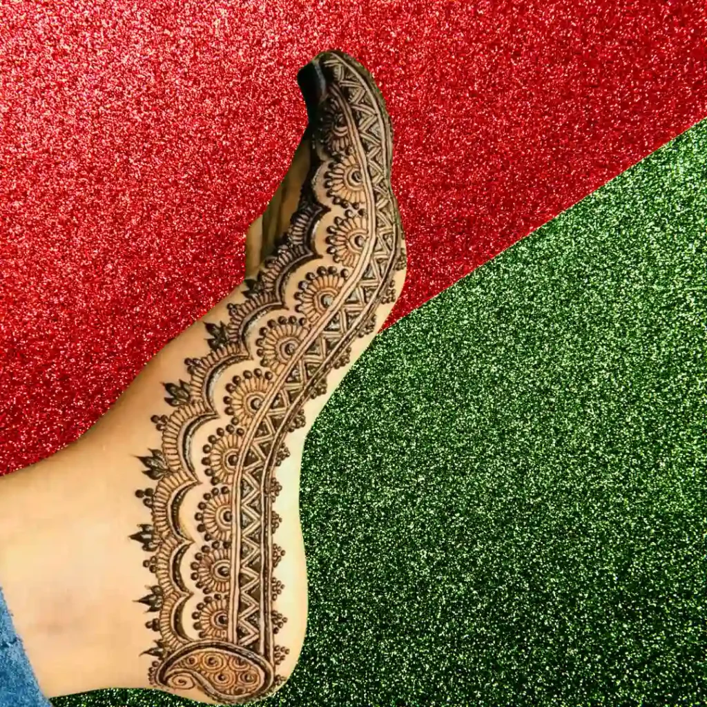 Pair Ki Mehndi Design Simple