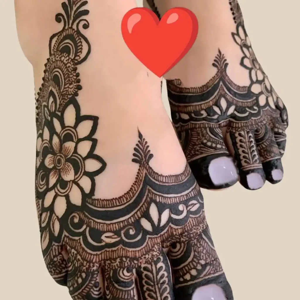 Pair Ki Mehndi Design Simple
