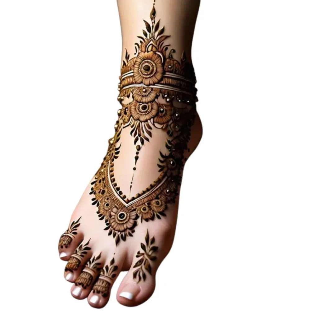 Pair Ki Mehndi Design Simple