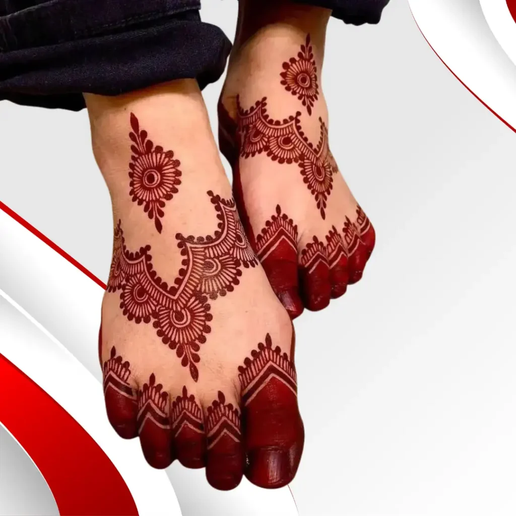 Pair Ki Mehndi Design Simple