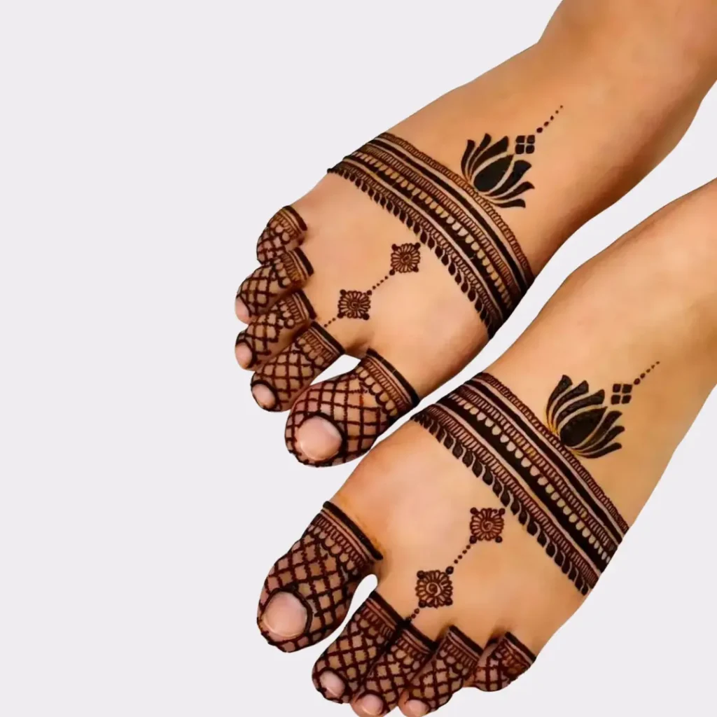 Pair Ki Mehndi Design Simple