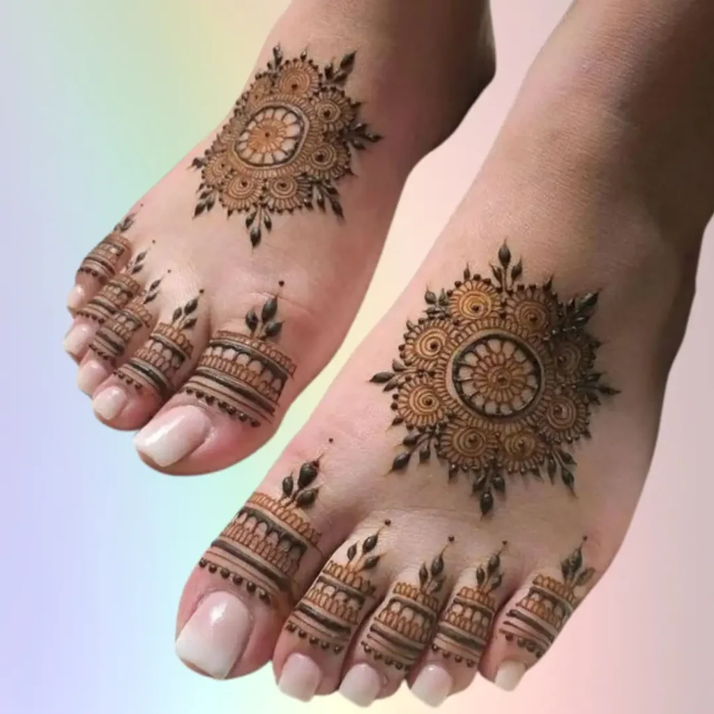 Pair Ki Mehndi Design Simple