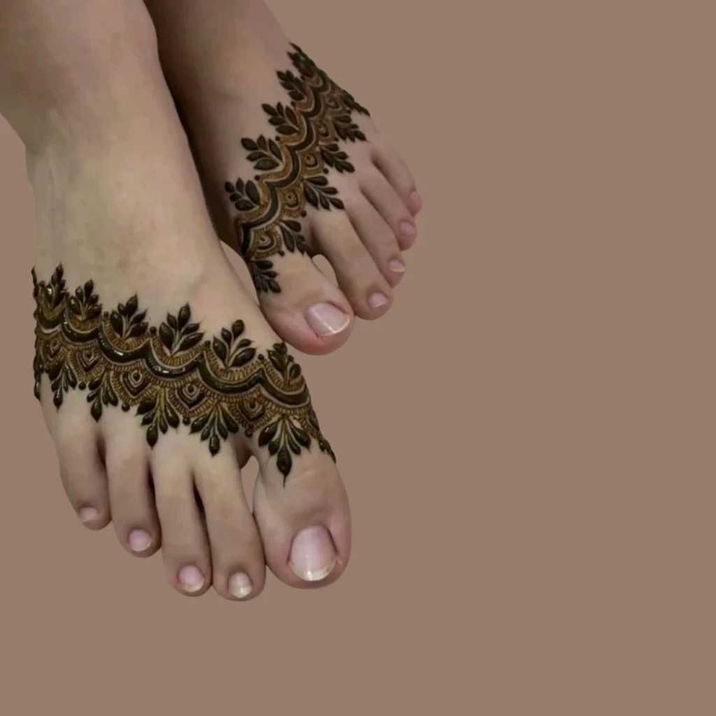 Pair Ki Mehndi Design Simple