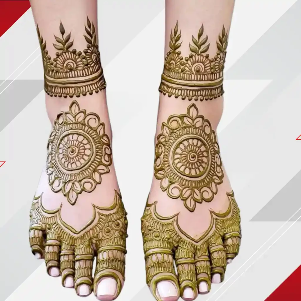 Pair Ki Mehndi Design Simple