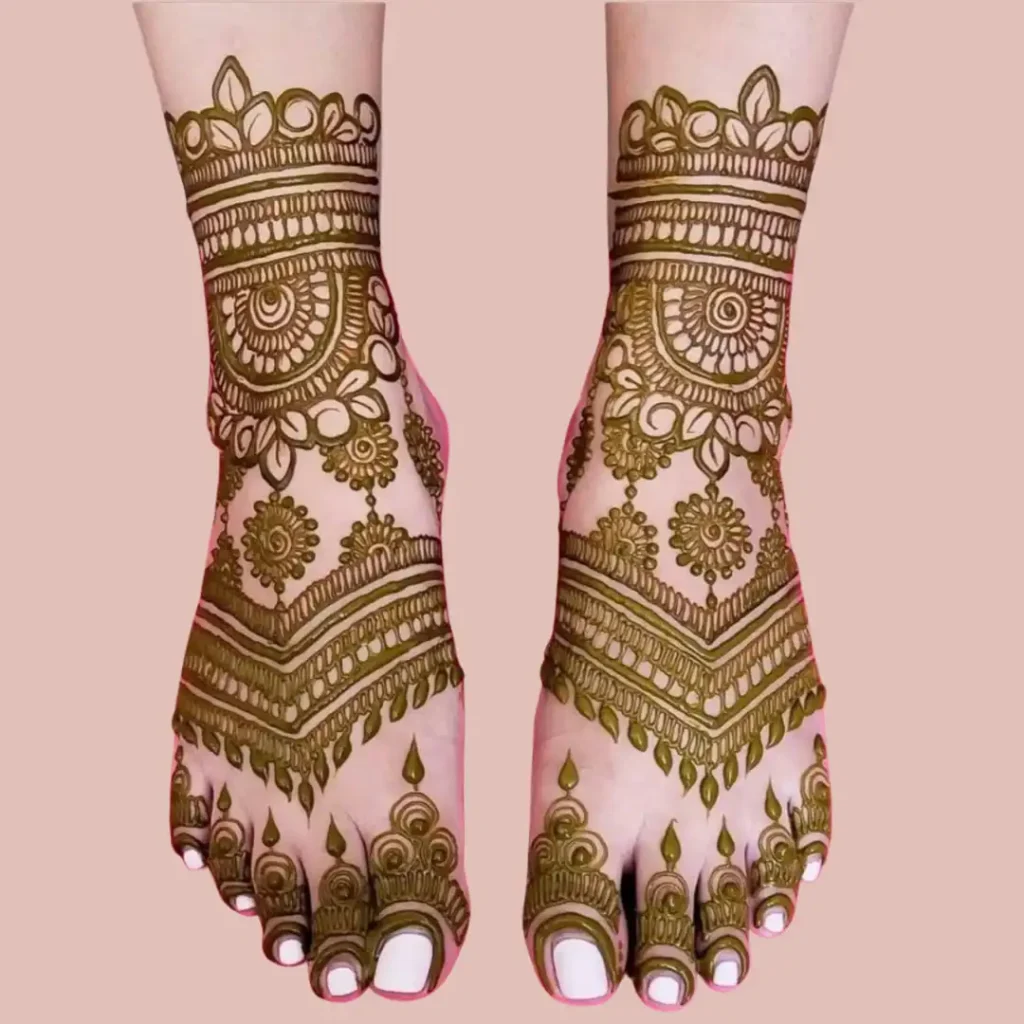Pair Ki Mehndi Design Simple