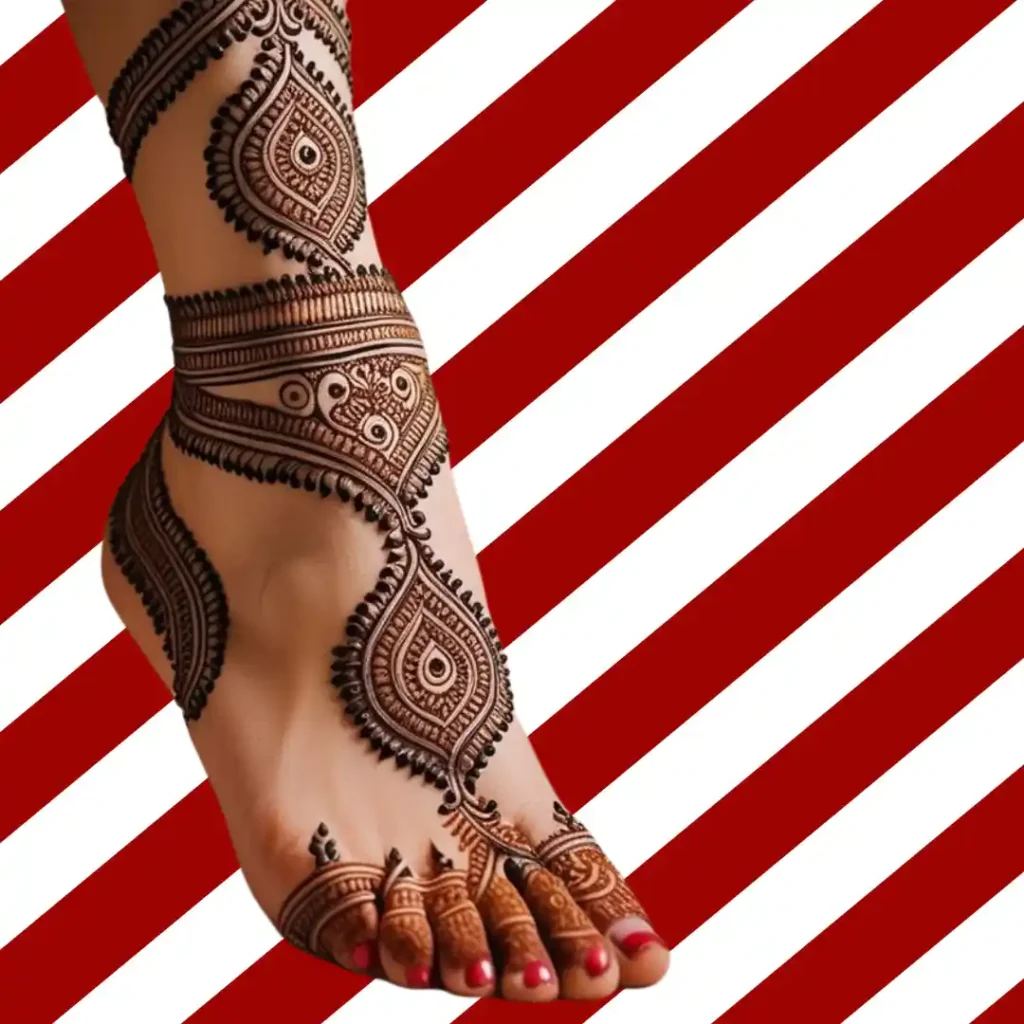 Pair Ki Mehndi Design Simple