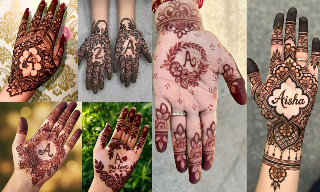 a name mehndi design
